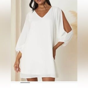 NWT Lulus Shifting Dears Long Sleeves Dress‎ Size XS